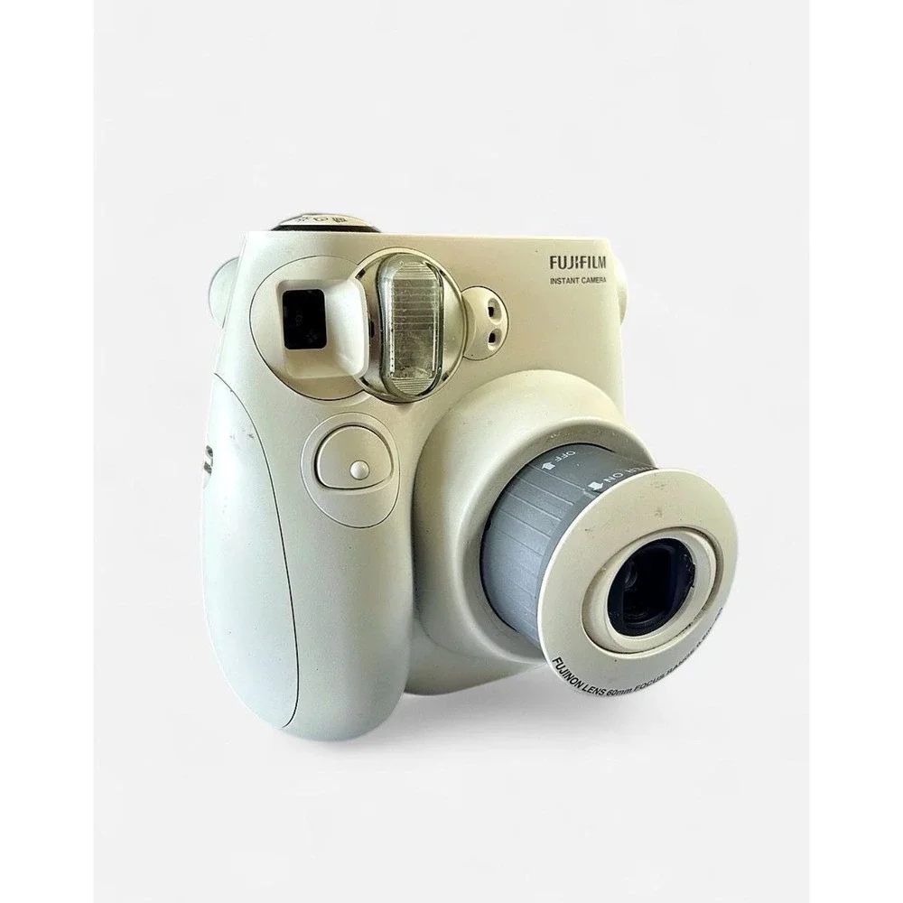 FujiFilm Instant Camera White Instax Mini 7S Tested And Works